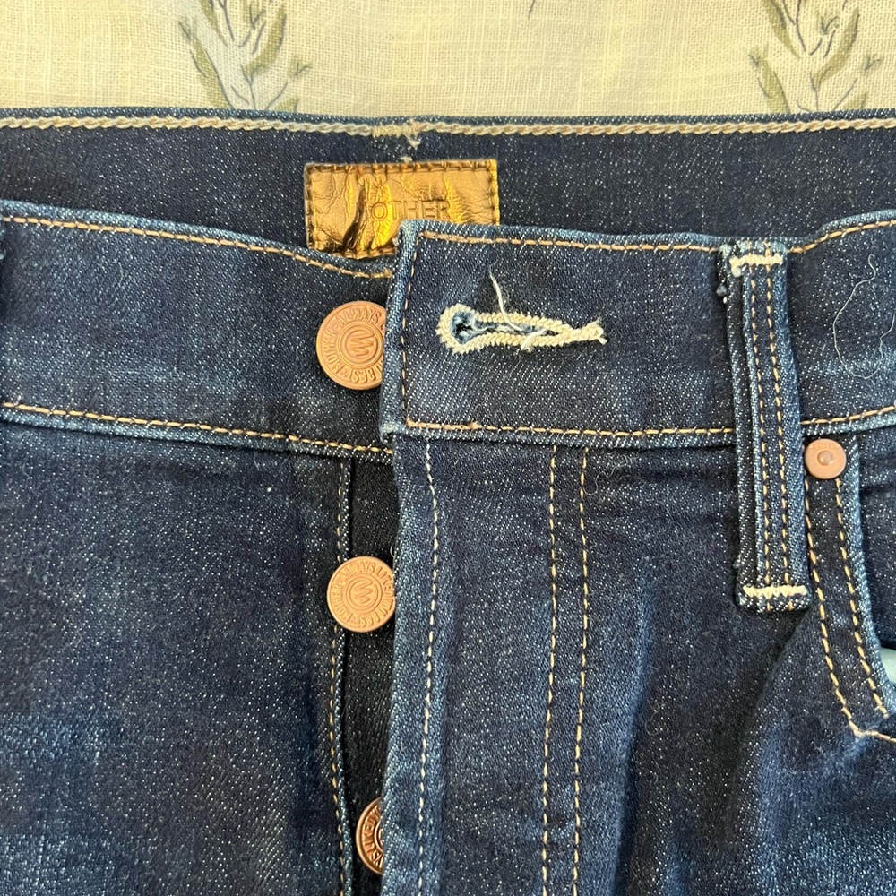 MOTHER Dark Blue Denim Jeans